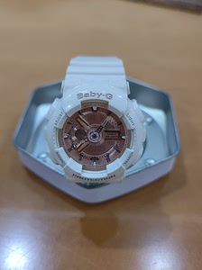 卡西欧baby-g白色女士手表,6成新,中山利和卡西欧专柜购