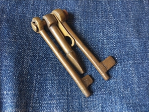 火车钥匙 铜钥匙 绿皮火车 怀旧复古 vintage