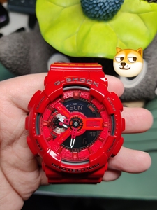 卡西欧 g-shock ga110lpa 稀有绝版 透气红