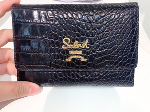 salad牛皮时尚潮流新款钱包