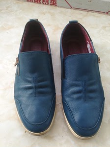 男士牛皮佰纳一脚蹬百搭耐穿真皮休闲皮鞋.