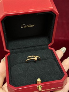 cartier卡地亚玫瑰金钉子戒指 52码 2023年购于美_阿里巴巴找货神器
