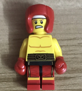 lego8805 乐高人仔抽抽乐第5季 拳击手 有底板正品