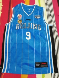 孙悦北京首钢球衣,夺冠赛季首钢球衣