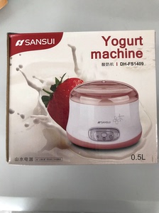 山水 全新酸奶机，DH- FS1409，0.5L，有包装未打