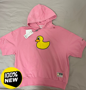 pancoat小黄鸭,贴布短袖卫衣,160码.原价568,6