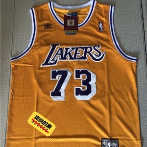 湖人球衣复古黄色