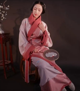 华姿仪赏  2020年双11新品 原创曲裾汉服秋冬季女装,如