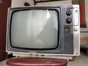 熊猫牌黑白电视机