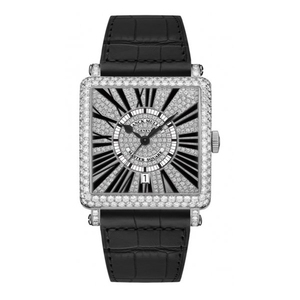 【95新】法兰克穆勒6000h白金后镶钻满天星自动机械男表36*36手表