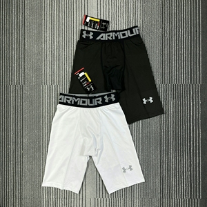 安德玛5分紧身裤库里同款高弹运动健身篮球短裤#运动短裤 #弹