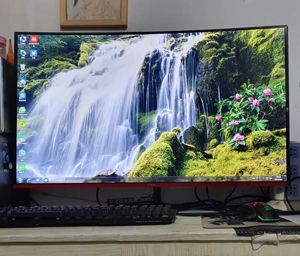 超薄曲面屏40寸,长城曲面电竞游戏娱乐大片显示器