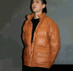 非bape 木村拓哉肖特厂复刻男羽绒服面包服意大利超薄绵羊皮