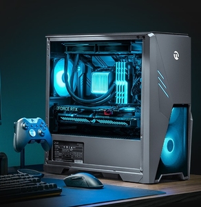 宁美定制电脑机箱台式机水冷机箱全测透主机箱matx/atx透