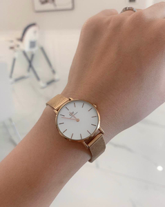 dw手表女款,女表腕petite系列优雅鎏金表28mm 丹尼