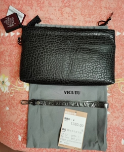 威可多包手拿包纯牛皮包全新正品带吊牌