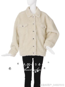 日本专柜正品MURUA 外套大衣毛衣羽绒服上衣牙白色,尺码1