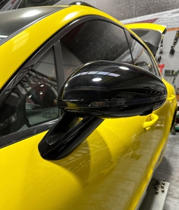 保时捷macan原厂镂空运动后视镜 带亮黑油漆一套