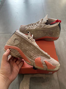 鞋款:aj14兵马俑clot联名 41码数