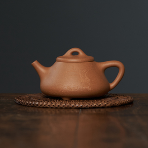 子冶石瓢壶150ml小容量原矿老段泥助工沈益斌手工制宜兴紫砂壶