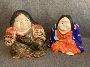 日本能面 浮世绘人形阿多福 日本面具 小面