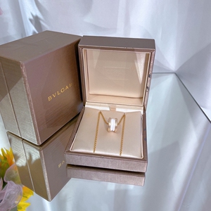 bvlgari宝格丽,双排钻白陶瓷项链 配件盒子,保卡