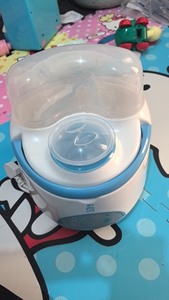 全新蓝色小白熊暖奶消毒一体机，没使用过有包装盒188买的现在