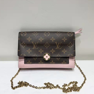特惠价【98新】路易威登/lv女包粉色花朵woc单肩斜挎包