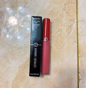 全新阿玛尼红管唇釉410号色蜜桃豆沙色唇釉夏天粉嫩减龄不拔干