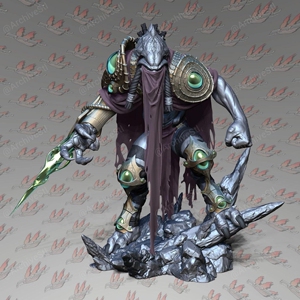 【泽拉图】星际争霸 泽拉图 艾尔武士 3d打印白模可定制大小