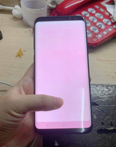 三星s8 国行12g 屏幕兰老化如图 无漏液