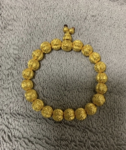 周大福传承菩提手串 全新传承系列珠链金刚菩提黄金足金古法手链