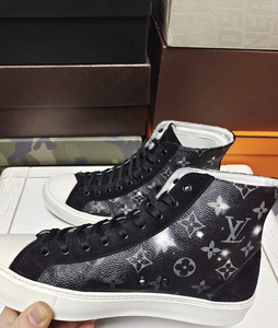 lv路易威登星空限量款老花高帮男鞋