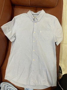 jack wills全新短袖纯色衬衫，m码，购于香港，买后一