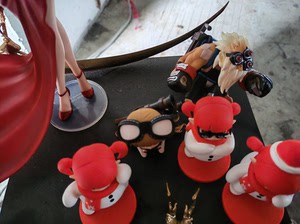 dnf官方正版手办,女圣职者,贝奇与卢克,三个小雪人一套