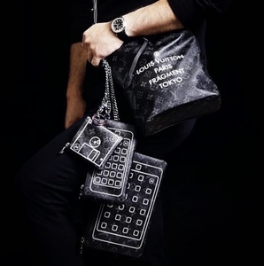lv x fragment lv藤原浩联名 nano斜挎包