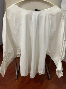 韩国TASI白色缎带衬衫，m码，洗标剪了，下水一次