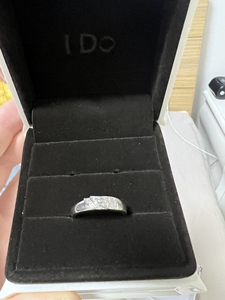 00华丁商的14店淘宝ido情侣戒指字母男女do对戒一对莫桑石