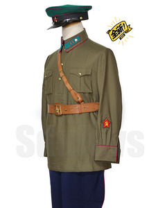 二战苏联35式边防军政委套头制服.