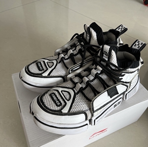 李宁悟道系列2代休闲鞋二次元黑白 cn 250mm 7.5码