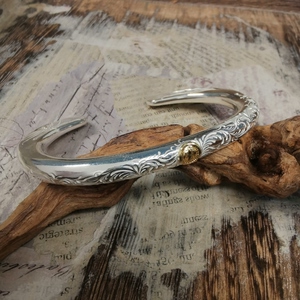 菊地健 银嘴金眼四目手镯 唐草四目手镯