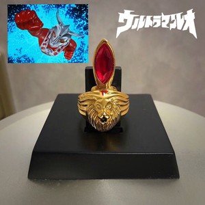 狮子之瞳雷欧戒指奥特曼艾斯变身器万代动漫男士韩版纯银时尚个性