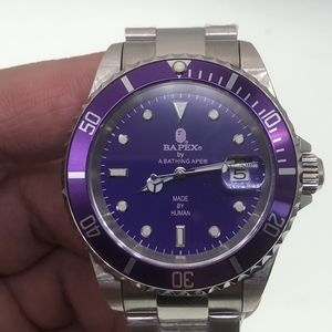 bapex 猿人头 猿力士 经典款 紫色水鬼