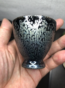 张永华 建盏 乔盏  黑底银斑 教父级别
