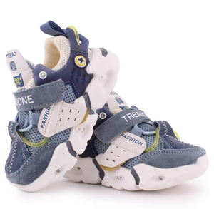 步一秋季新款男女童鞋宝宝机能鞋软底学步鞋闪灯网面运动单鞋