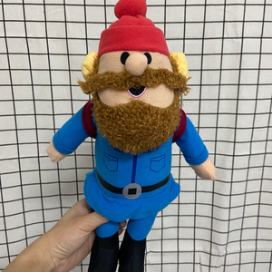 外贸剪标 圣诞老人鲁道夫毛绒玩具玩偶公仔