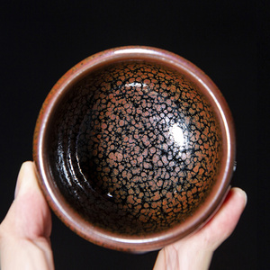 2个一元起拍 曹斌 虎斑建盏 口径7.8cm 高5.1 建阳建盏 90%相似