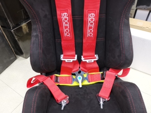 全新spa四点式赛车安全带 赛车座椅安全带红 蓝 黑3色3寸