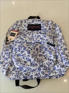 jansport双肩包杰斯伯背包 青花瓷