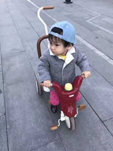 日本iimo儿童折叠三轮车 自行车 9新